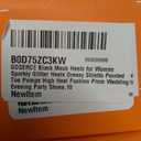 GOSERCE Rhinestone Heels Dressy Women's Stiletto Pointed Toe Pumps Mesh High Heel Pumps Fashion Prom Wedding Evening Party Shoes (Black)