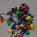 Windy City Novelties 4 Pack LED Light Up Christmas Bulb Necklace with 6 Dynamic Light Modes  Flashing Holiday Accessory for Parties, Parades & Festive Events