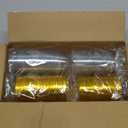 Zezzxu 100 Pack Mini Cake Containers, Clear Plastic Small Cupcake Boxes with Dome Lids for Individual Chocolate Covered Cookies, Strawberry, Mooncake (Gold)