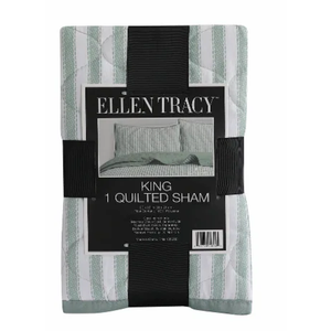 Ellen Tracy KING 1 Quilted Sham 20x36in 100% Polyester