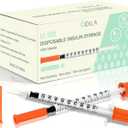 U-100 1ml/cc Disposable Insulin Syringe with 31G 5/16" (8mm) Needle | Individually Wrapped | 30 Pack