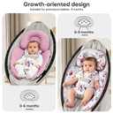 Infant Insert Compatible with 4moms Mamaroo & Graco Swing and Infant Car Seat, Stroller, Other Baby Swing, Rocker, Bouncer, Bassinet Newborn Insert Head & Body Support Cushion, Reversible Design (Blush Pink)