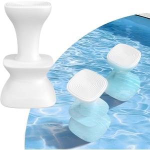 30" Pool stools for Underwater,Pre-Weighted Pool Stool with Adjustable Feet,Bar Seating Non-Float Design,Vinyl-Safe Pool Chairs for Inground Pools,Patio,Outdoor Poolside(1Stool)