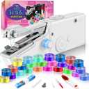 35PCS Accessories Automatic Handheld Sewing Machine, Mini Sewing Machine for Beginners & Adults, Easy to Use and Fast Stitch Suitable for DIY, Clothes, Home, Travel
