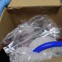 BARTOO 3'' Cold Air Intake Kit Aluminum Automotive Cold Air Intake Pipe Filter Induction Flow Hose Pipe Kit, Red