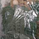 15.7x36 Inch Macrame Wall Hanging Nursery Decor Leaves Woven Tapestry Feather Handmade Yarn Tassels Boho Wall Decor for Bedroom Living Room Apartment Home Backdrop (Green)