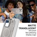 Magnetic Designed for iPhone 14 Pro Case [Military-Grade Drop Tested] [Compatible with Magnet] Slim Frosted Case for iPhone 14 Pro Phone Case (6.1"), Gray