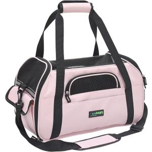 JESPET Soft-Sided Kennel Pet Carrier for Small Dogs, Cats, Puppy, Airline Approved Cat Carriers Dog Carrier Collapsible, Travel Handbag & Car Seat