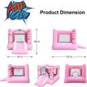 Action Air Inflatable Bounce House with Blower, Princess Bouncer, Durable & Extra Thick Bouncy Castle for Kids, Indoor/Outdoor Fun, Easy Setup, Safety Netting & Carrying Bag Included, 9 feet x 6.75 feet x 5.25 feet