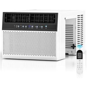 ZAFRO 10000 BTU U Shaped Window Air Conditioner Cools up to 450 Sq Ft, 6-in-1 Window AC Units with Cool, Fan and Dehumidifier Modes, Saddle Air Conditioner with Energy Efficient, Low Noise, White
