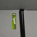 MOEROTER Tension Curtain Rod Adjustable 33 to 56 inch Small Spring Tension Curtain Rod No Drilling, Closet Rod for Windows, Door, Wardrobe, Black