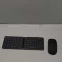 Wireless Bluetooth Keyboard & Mouse Combo, Foldable Mini Portable Typepad for iPad, iPhone, Tablet,Folding Rechargeable & Compatible with iOS, Windows, Android Devices, Laptops & Smartphones