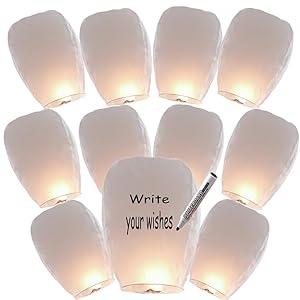 Paper Lanterns Have 16 Pack, White Lanterns to Release&in Memory, Chinese Lanterns Easy to Use, Paper Lanterns were The Highlight of Party, Chinese Lanterns Use to Party Events and Memory of Family.