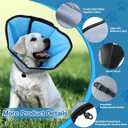 Dog Cone Collar for Dogs After Surgery Extra Long, Adjustable Comfy Dog Elizabethan Pet Collar Cone for Large Dogs Anti-Lick Protective Wound, XL (Neck Girth: 13.7-18.5in)