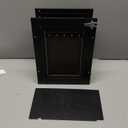 Doggy Door, All Aluminum Dog Door for Wall, Medium Doggie Pet Door, with Closing Panel, 2 Magnetic Flaps Energy Efficient, Wide Telescoping Tunnel for Interior & Exterior Walls, Pet Up to 45Lbs Black