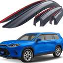 Goodyear Shatterproof Window Deflectors for Toyota Grand Highlander 2024-2025, Tape-on Rain Guards, Window Visors, Vent Deflector Visor, Car Accessories, 6 pcs. - GY008756