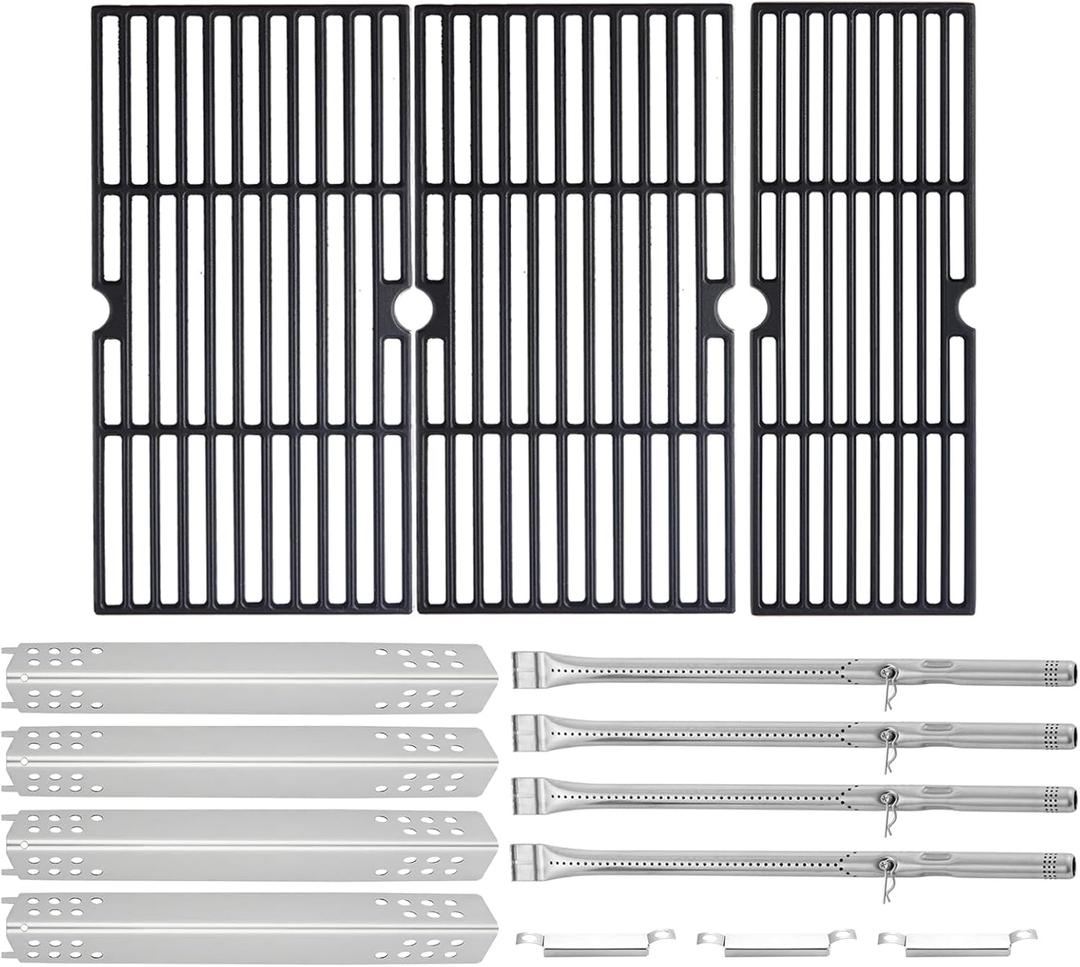 463342119 Grill Replacement Grates Heat Tents Parts for Charbroil Performance 4 Burner Grill Parts 463335517 463342118 463347418 Charbroil 475 G470-0004-W1A G470-5200-W1 Burner Tube Parts G470-0002-W1