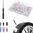 3 x 60PCS Tire Screw Plug Repair Kit,Self-Service Tire Repair Kit Includes 3 Sizes of Screw in Tires Plugs & Screwdriver for Quick Repairs,Professional Tires Repairs Rubber Nail (60PCS)