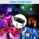 20W Pinspot Light, Czgor RGBW 4 in 1 LED Spot Light with 24 LEDs Ring Lights, Manual Focus Disco Ball Spotlight, Soft Cozy Stage Effect Lighting for Wedding, Party, Christmas