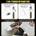 XNA Black(741/A1) for Porsche Touch Up Paint, Car Scratch Remover for Nicks and Chips Repair, 2-In-1 Quick & Easy Fix Car Scratch Repair Kit with Exact Color-Matched (EXP 12/31/36)