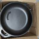 Lodge Cast Iron Double Dutch Oven - Pre-Seasoned 2-in-1 Cast Iron Cookware - Pot & Skillet Combo - Even Heat Retention - Oven-Safe, Versatile Pot - 5 Quart