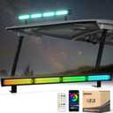 10L0L Golf Cart LED Strobe Light Bar - Roof Top Emergency Strobe Light Universal for Yamaha EZGO Club Car Rear Safety Warning & Mood Lighting with Remote Control App Control