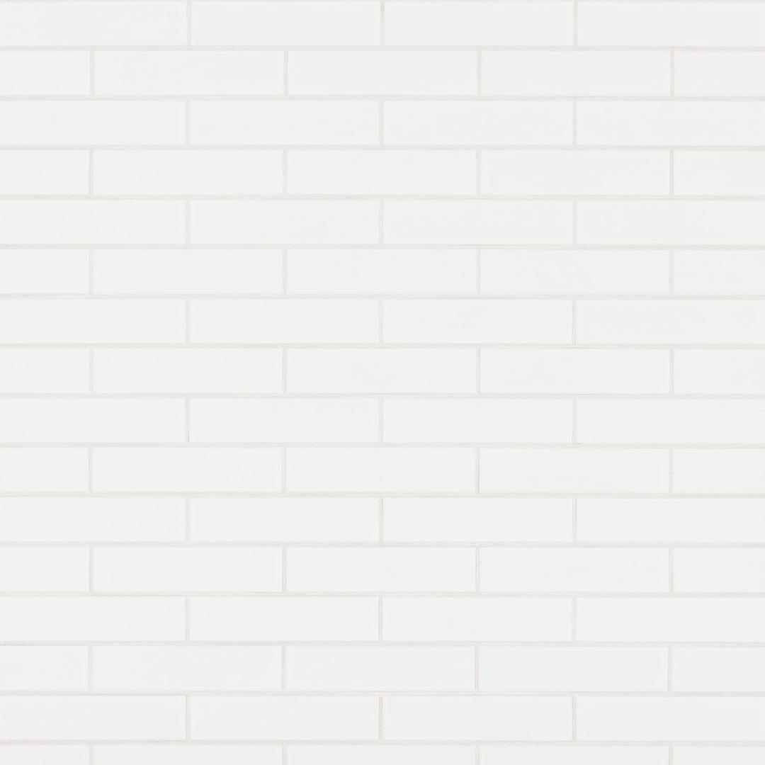 MSI Ceramic Wall Tile | Metro White | 2" x 8", 2 in. x 8 in.