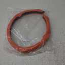 frani Leather Steering Wheel Cover, Universal 15 Inch Premium Non-Slip Steering Wheel Cover Orange