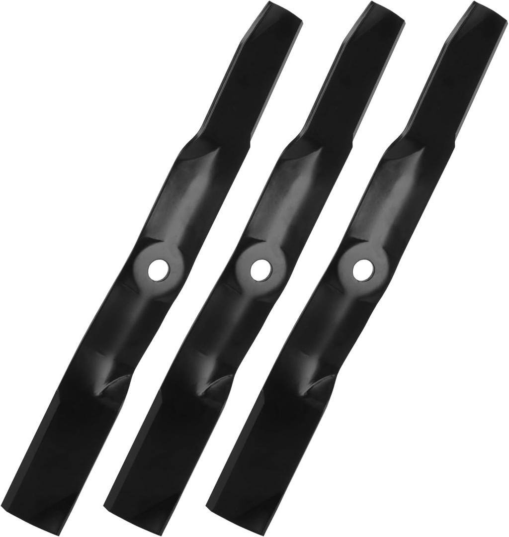 Aeagle M143504 Medium Lift Blades for John Deere 2025R 2027R 2032R 2210 2305 2320 2520 4115 X495 X465 X475 X485 X575 X585 X595 X700 X720 X724 X728 X729 X740 X744 X748 X749 62 inch Deck, 3 Pack (Black)