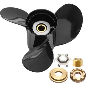 13 x 19 Aluminum Boat Propeller for Mercury Engines 40 50 60 70 75 80 90 100 115 125 140 150HP 48-77346A45 15Spline Tooth RH