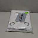 NICETOWN Waterproof Outdoor Curtain for Patio Privacy Protection, Thermal Insulated Top and Bottom Rustproof Grommets, Wind Resistant Drape for Pergola/Porch, Winter White, 1 Panel, W52 x L120 inches