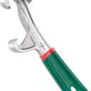 Upgraded Bucket Opener Tool 5 Gallon, 8.5 Inch Aluminum Paint Bucket Lid Opener Wrench with Non-slip Rubber Handle Grip, Metal Can Opener Lid Pail Remover Tool for Home Industrial
