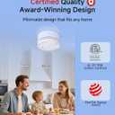 Heiman Smoke Detector, 10-Year Battery-Operated Smoke Alarms, Photoelectric Fire Detectors for Home, UL 217 10th Ed. Certified, Portable, Small, Compact, Test/Silence Button, RV, Travel, 3 Pack