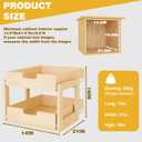 Pull Out Cabinet Organizer, 14''W×21''D×16''H Soft Close Slide Out Wooden Pull out Drawers, Double Tier Slide out Wood Cabinet Organizer, for Base Cabinet Organization in Kitchen, Pantry, Bathroom