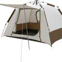 2 Person Instant Pop Up Tent, Camping Tent Easy Setup Integrated Sunshade Awning, Waterproof for Outdoor, Hiking, Beach
