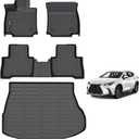 AIPOIL Floor Mats & Cargo Liner Set for 2022-2025 2026 Lexus NX Hybrid (Include Plug-in) All Weather Protection TPE Anti-Slip Automotive Full Set Custom Car Mats Accessories - Black