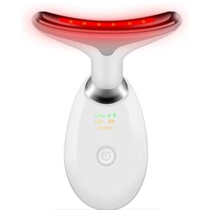Face and Neck Massager Tools, Portable Facial Beauty Device,Facial Massager with 7 Color LED Lights for Skin Care