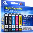 Starink Remanufactured Replacement for Epson 232XL 232 Ink Cartridges Combo Pack Compatible with Epson Workforce WF-2930, WF-2950, Expression XP-4200, XP-4205 Ink Printer, 5 Pack, BKCMY