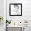  20x20 Inch Black Picture Frame, This 2.0000 Inch Custom Poster Frame is Black - Comes with Acrylic and Corrugated Backing (WOMFRBW74079-20x20)