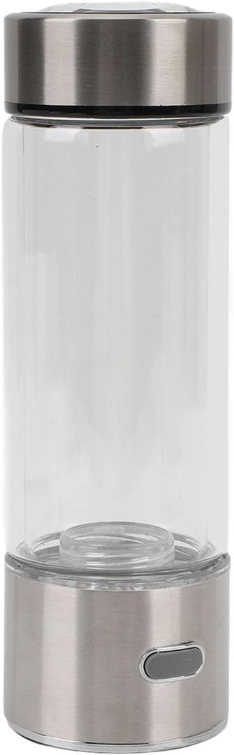 Drfeify Hydrogen Water Bottle, 450ml Portable Hydrogen Water Generator with SPE Technology Rechargeable Hydrogen Water Ionizer Machine