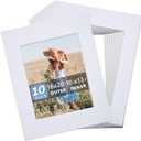 Somime 10 Pack Precut 16x20 Picture Frame Mat, White 16x20 Photo Mat with 11x14 Opening, Acid Free Frame Matte for Artworks, Prints