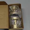 Mega Handles Buena Dummy Door Knob - 2 Pack Heavy Duty Gold Door Knob, Non-Turning Dummy Door Knobs for Hallway Closet & French Doors, Single Side, Fits All Standard Door Sizes - Satin Brass