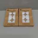 12 Pack 3 Inch White Floating Candles, 10 Hour Unscented Dripless Tealight Candles for Cylinder Vases, Centerpieces at Wedding Party Pool Holiday - Wavy Float Candle