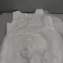 Flower Girls Vintage High-Low Tulle Lace Beaded Rhinestone Wedding Bridesmaid Dress Formal Princess Pageant Birthday Party Special Occasion Retro Dance Evening Tutu Ball Gowns White 13-14 Years