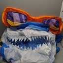 Foaincore Inflatable Shark Costumes for Adult Halloween Costumes Shark Air Blow up Costume Party (63-78.7 Inch, Blue)