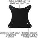 Mi Vesa Adapter Compatible with Xiaomi Mi 27" Monitor(Fits Mi Desktop 27, Display 27 2K, RMMNT27NF, BHR4975EU) 75x75 to 100x100 VESA Mount Adapter Bracket