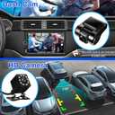 Double Din Car Stereo with Dash Cam,Compatible with Apple Carplay,Android Auto,7 inch Touch Screen Car Radio Receiver with Bluetooth, Mirror Link, Backup Camera, Navigation, FM, USB/TF/AUX