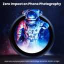 2 x Hoerrye for iPhone 15 Pro & iPhone 15 Pro Max Camera Lens Protector [3+1Pack] Case-Friendly Ultra-HD Glass Screen Protector [Military-Grade Drop Protection, Anti-Scratch] Removal tool, Blue