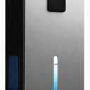 Dehumidifier, Dehumidifiers for Home, 98 OZ Water Tank, (1000 sq.ft) Quiet Dehumidifier for Basement Bathroom Bedroom with Humidity Display, Auto Shut Off, Relaxing 7 Color Ambient Light(Black)