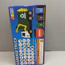 JOYIN Large Friction Powered Garbage Truck Toy Set, Includes Dumpster, Trash Bins, and Learning Cards for Kids, Boy Toys Birthday Gift for Boys Girls Kids Toddler Gift for Christmas (Green)